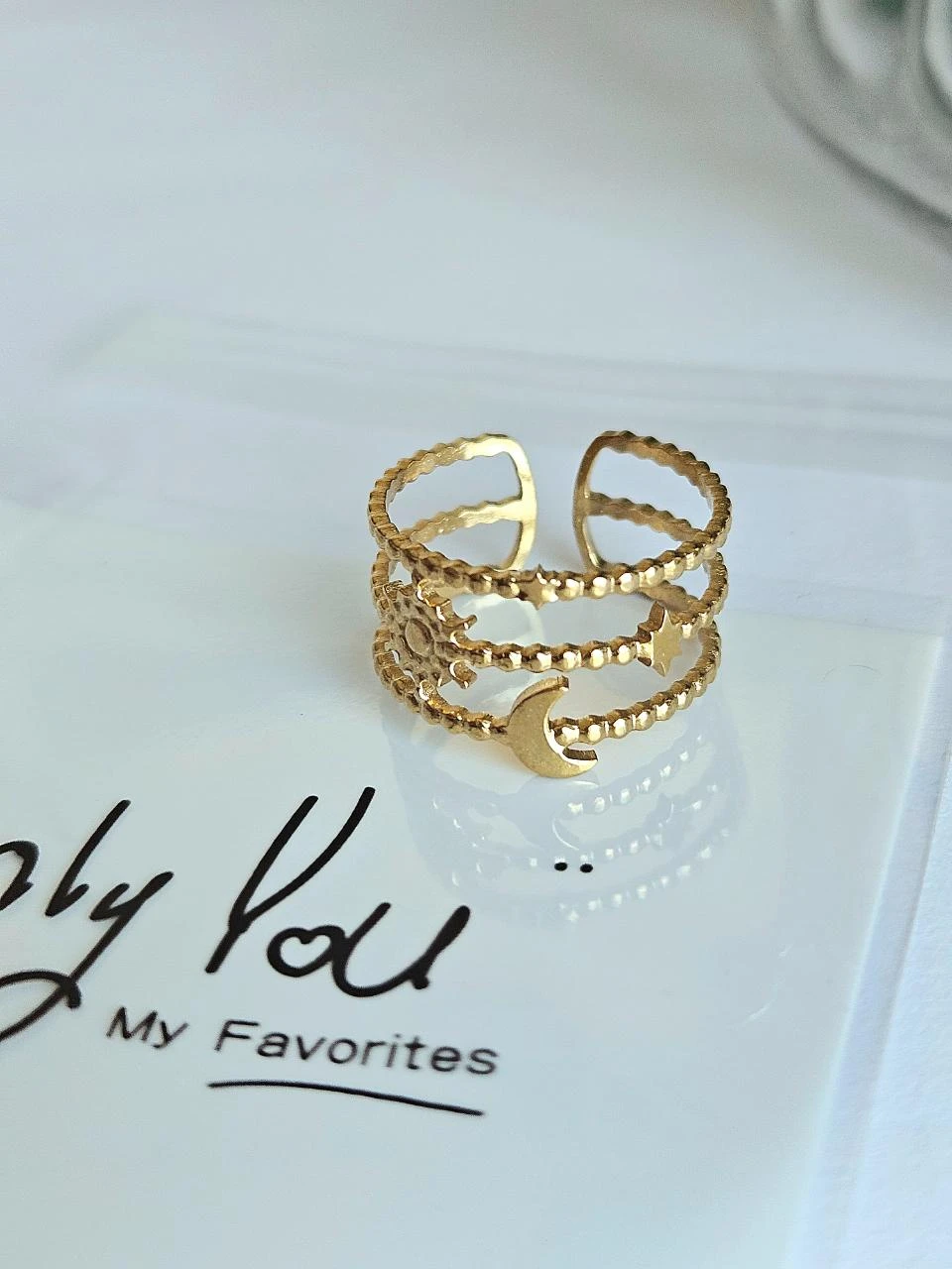 Trendy stainless steel ring – photo 4